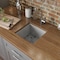 Ruvati 15x15" Undermnt 16Ga Zero Raduis Bar Prep Square Kitchen Sink Sgl Bowl RVH7115 - alternate 3
